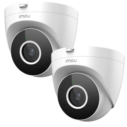 Комплект 2Мп Wi-Fi видеонаблюдения со звуком для помещения Imou IPC-2EP-2MP-KIT (Turret SE)