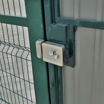 Электромеханический замок на калитку ATIS Lock SSM + БУЗ + гибкий переход 50см (для управления замком с домофона)