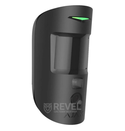 Беспроводной датчик движения с камерой и фотофиксацией по тревоге и по запросу Ajax MotionCam HDR (PhOD) Jeweller black