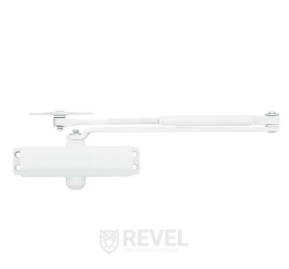 Доводчик двери 40-65 кг SEVEN DC-7742HP white (механизм фиксации дверей)