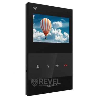Wi-Fi видеодомофон Slinex SQ-04N Cloud black (с записью видео и поддержкой приложения Slinex Smart Call)