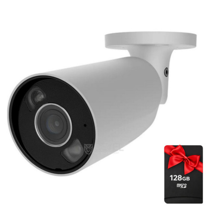 8Мп IP камера Ajax BulletCam HL white (4 мм) с микрофоном, возможностями ИИ, TrueWDR, PoE и гибридной подсветкой