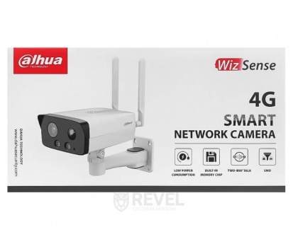 4Мп WizSense 4G видеокамера с микрофоном и динамиком Dahua DH-IPC-HFW3441DG-AS-4G-EAU-B (2.8мм)