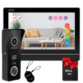 Комплект Wi-Fi домофона 7 дюймов и вызывной панели со считывателем SEVEN DP-7576 Key Kit black