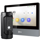 Комплект 7" IP WiFi домофона и антивандальной панели вызова Hikvision DS-WF83-VP-KIT (мобильное приложение и удаленный доступ)