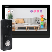 Комплект видеодомофона 7 дюймов с Wi-Fi и переадресацией звонка SEVEN DP-7576Kit black (уценка)