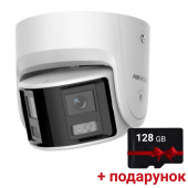 4Мп IP AcuSense відеокамера з оглядом 180°, вбудованим мікрофоном та динаміком Hikvision DS-2CD2346G2P-ISU/SL(C)