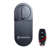 Розумний електромоторний дверний замок SEVEN LOCK SL-7772BM (на вже встановлений механічний замок)