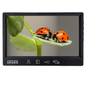 Відеодомофон 7" із записом відео за рухом SEVEN DP-7571 FHD black