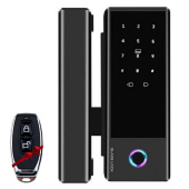 Умный биометрический замок на стеклянные двери SEVEN LOCK SL-7776BF black