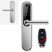 Умный дверной биометрический замок SEVEN LOCK SL-7768BF (85мм) silver (без врезной части)