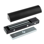 Замок електромагнітний 280 кг SEVEN ML-7750 black + куточок SEVEN LB-7751-LC black