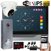 Wi-Fi домофон із додатковою камерою Seven DP-7578 Video Kit AI (запис відео, додзвон на телефон, підтримка Tuya Smart)
