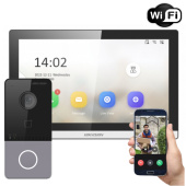 Комплект 7" IP WiFi домофона и WiFi панели вызова HikVision Smart-Kit-WF-M (мобильное приложение и удаленный доступ)