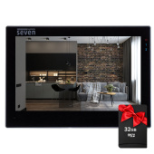 IP Wi-Fi видеодомофон 7 дюймов с переадресацией звонка SEVEN DP-7577FHDW - IPS black