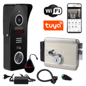 Комплект Wi-Fi видеопанели и электромеханического замка SEVEN SKD-KIT-EM8 (контроль доступа с управлением с телефона)