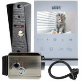 Комплект домофона с электромеханическим замком SEVEN DP–7542 Lock Kit white