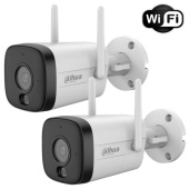 5Мп Wi-Fi уличное видеонаблюдение со звуком, детекцией и управлением с телефона Dahua DH-P1539-5MP-KIT
