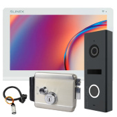 Wi-Fi видеодомофон с замком для частного дома Slinex Nexo 7 Cloud Home Kit White (мобильное приложение, запись видео)