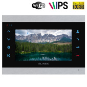WiFi IPS відеодомофон із переадресацією викликів на смартфон Slinex SL‑07N Cloud silver/black)