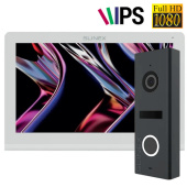 10" IPS відеодомофон + FullHD відеопанель Slinex Nexo10 Kit White (програмна детекція руху та запис відео)