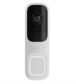 Відеодзвінок Ajax DoorBell white з вбудованим штучним інтелектом, ІЧ-сенсором та керуванням у застосунку