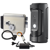 Комплект IP відеопанелі та електромеханічного замку Hikvision DS-KB8113-EM-KIT (управління зі смартфона)