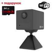 Автономна Wi-Fi-камера на акумуляторах Ezviz CS-CB2 (BK) + SD карта в подарунок!