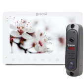 Комплект відеодомофона BCOM BD-780 White Kit: відеодомофон 7" та відеопанель