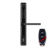 Умный дверной биометрический замок SEVEN LOCK SL-7762BF black (без врезной части)