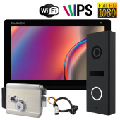 Wi-Fi відеодомофон із замком для приватного будинку Slinex Nexo 7 Cloud Home Kit Black (мобільний застосунок, запис відео)