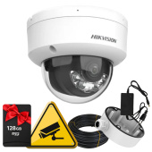Антивандальне 4Мп IP Acusense відеоспостереження з детекцією людини та вбудованим мікрофоном Hikvision Kit IP-Vandal-1Cam