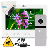 Комплект 7" Wi-Fi видеодомофона с вызывной панелью и видеокамерой NeoLight WF Cam Kit (управление с телефона и запись видео)
