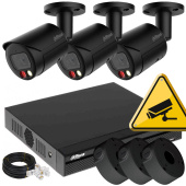 Комплект вуличного WizSense відеоспостереження з подвійним Smart Dual Light підсвічуванням та звуком Dahua DH-SILBE-2MP-KIT