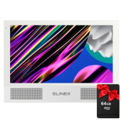 IPS відеодомофон Slinex Sonik 10 (White + змінні панелі) + SD карта 64Гб у подарунок!