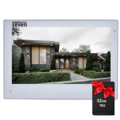 IP Wi-Fi видеодомофон 7 дюймов с переадресацией звонка SEVEN DP-7577FHDW - IPS white