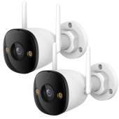 Комплект 3Мп Wi-Fi FullColor видеонаблюдения со звуком и детекцией человека Imou IPC-3H0WF-3MP-KIT (Bullet 2E)