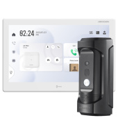 IP Wi-Fi 10" Android видеодомофон и антивандальная панель вызова HikVision DS-KH95-VP-KIT (дозвон и управление с телефона)
