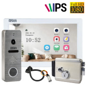 Домофон для приватного будинка з електромеханічним замком SEVEN DP-7570 FHD Home-Lock White