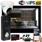 Wi-Fi домофон с дополнительной камерой Seven DP-7577 Video Kit black (запись видео, дозвон на телефон, поддержка Tuya Smart)