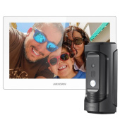 Комплект 7" IP Wi-Fi видеодомофона и антивандальной панели HikVision DS-WF63-VP-KIT White (мобильное приложение и удаленный доступ)