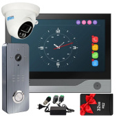 Wi-Fi 7" домофон із додатковою камерою Seven DP-7578 Video Kit AI (запис відео, додзвон на телефон, підтримка Tuya Smart)