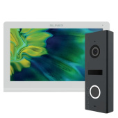 7" IPS видеодомофон + FullHD видеопанель Slinex Nexo 7 Kit White (программная детекция движения и запись видео)