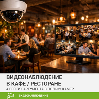 4 веских аргумента в пользу видеонаблюдения в кафе / ресторане