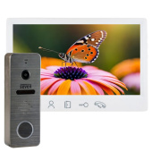 Комплект Full HD відеодомофону з детекцією та записом руху SEVEN DP–7571 FHD Kit white