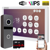 Комплект Wi-Fi видеодомофона 10" с переадресацией звонка SEVEN DP-7517Kit Neo white (с видеопанелью SOLO FHD)