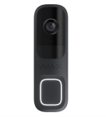Відеодзвінок Ajax DoorBell graphite з вбудованим штучним інтелектом, ІЧ-сенсором та керуванням у застосунку