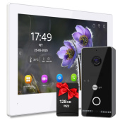 Беспроводной комплект видеодомофона NeoLight Alpha Hybrid IPW Kit White (панель Optima IPW) — дозвон на телефон и запись видео