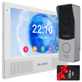 Wi-Fi видеодомофон с AI-детекцией движения и переадресацией вызова на мобильное приложение Slinex Sonik AI Kit white