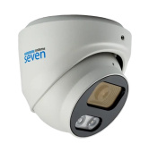 5Мп IP купольная видеокамера с микрофоном и умной двойной подсветкой SEVEN IP-1015PA-DL white (2.8 мм)